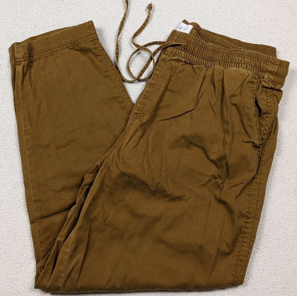 Lou & Grey 2021 Supersoft Sateen Pants Joggers Women's Size Large Brown 574961